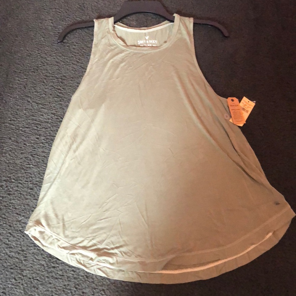 NWT Soft & Sexy American Eagle Olive Green Tank